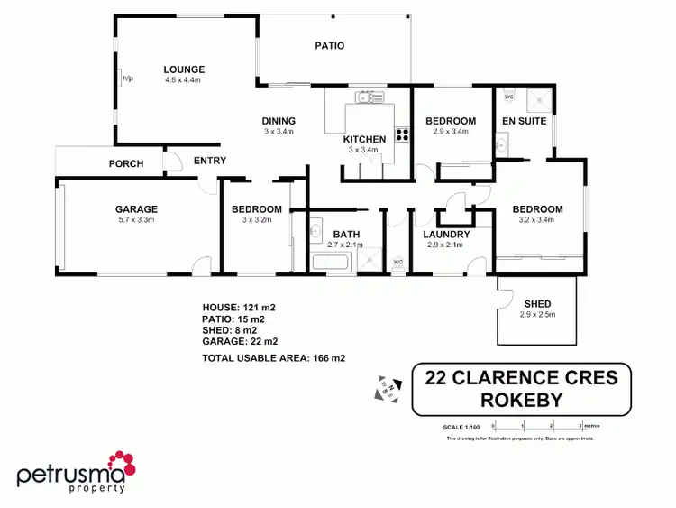 Floorplan of Homely house listing, 22 Clarence Crescent, Rokeby TAS 7019