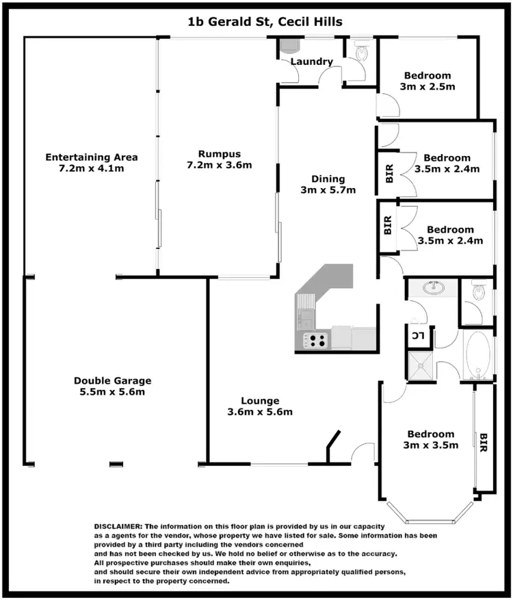 Floorplan of Homely house listing, 1B GERALD STREET, Cecil Hills NSW 2171