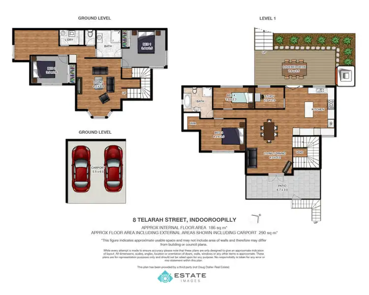 Floorplan of Homely house listing, 8 Telarah Street, Indooroopilly QLD 4068