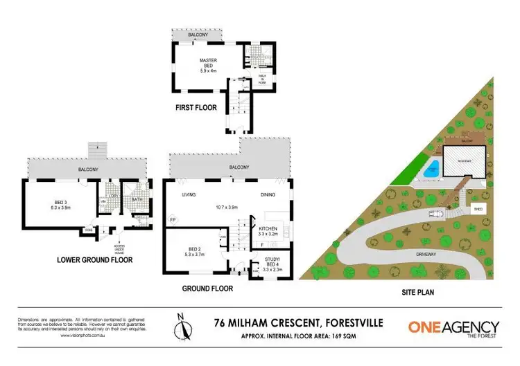 Floorplan of Homely house listing, 76 Milham Crescent, Forestville NSW 2087