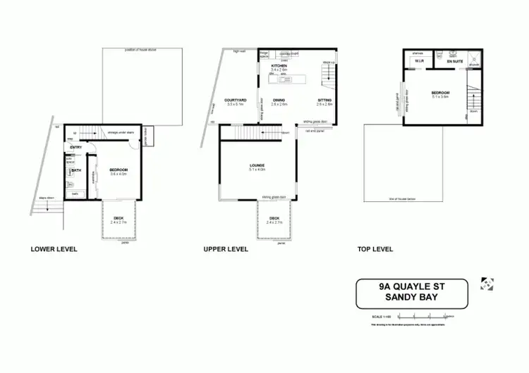 Floorplan of Homely house listing, 9A Quayle Street, Sandy Bay TAS 7005
