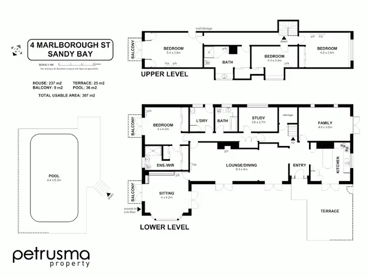 Floorplan of Homely house listing, 4 Marlborough Street, Sandy Bay TAS 7005