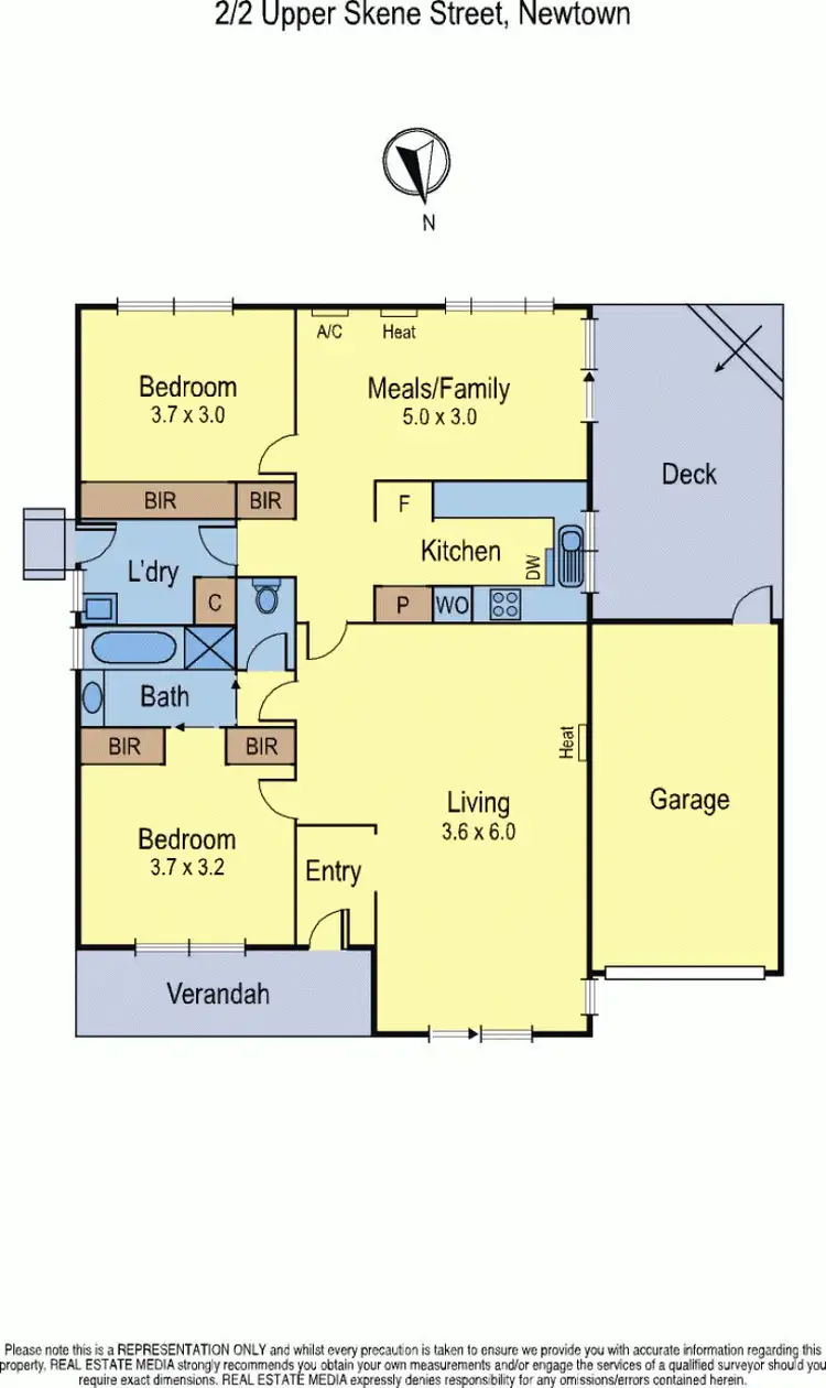 Floorplan of Homely house listing, 2/2 Upper Skene Street, Newtown VIC 3220