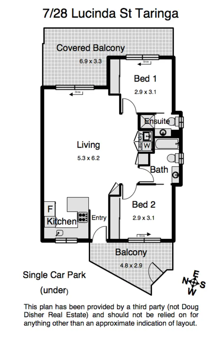Floorplan of Homely unit listing, 7/28 Lucinda Street, Taringa QLD 4068