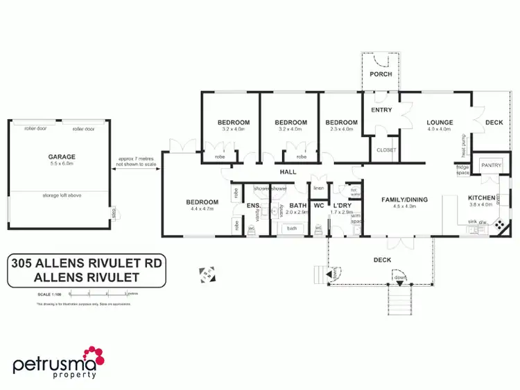 Floorplan of Homely house listing, 305 Allens Rivulet Road, Allens Rivulet TAS 7150