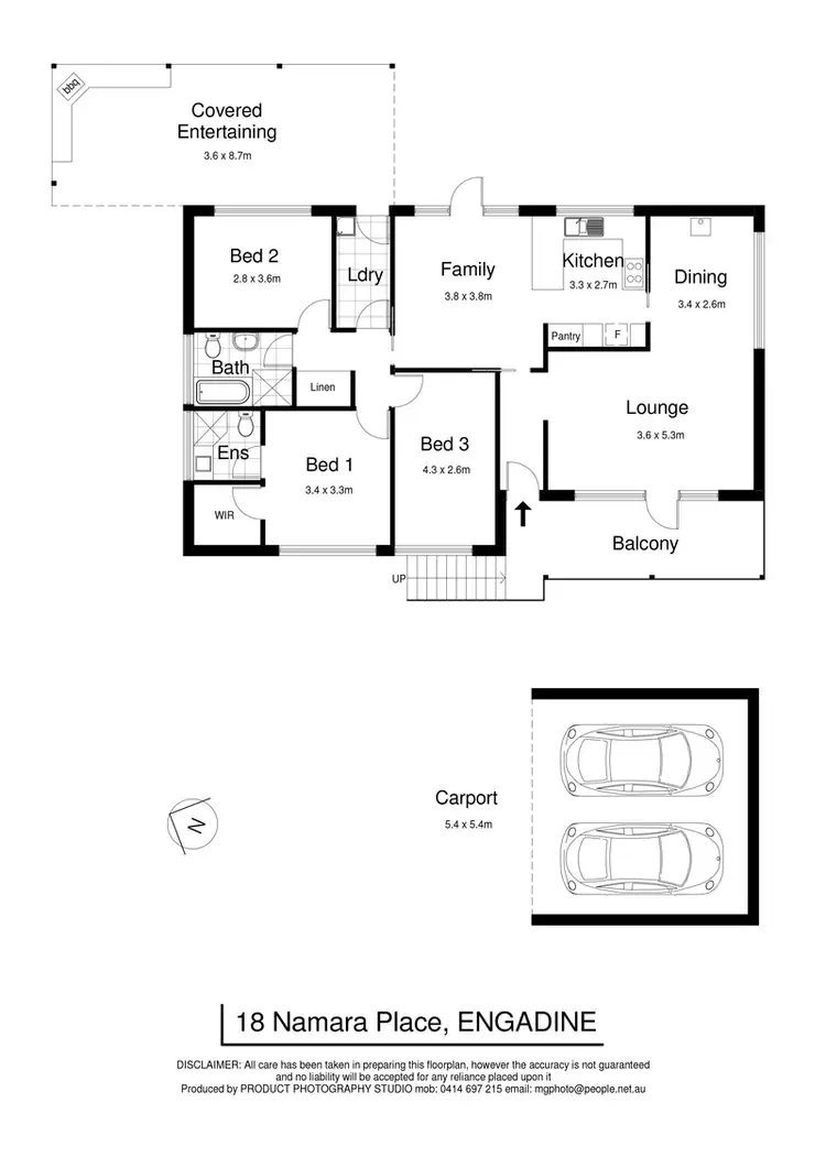 Floorplan of Homely house listing, 18 Namara Place, Engadine NSW 2233
