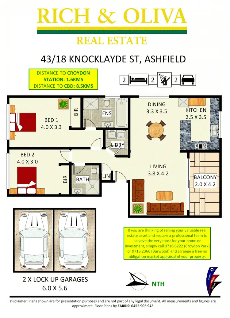 Floorplan of Homely apartment listing, 43/18 Knocklayde Street, Ashfield NSW 2131