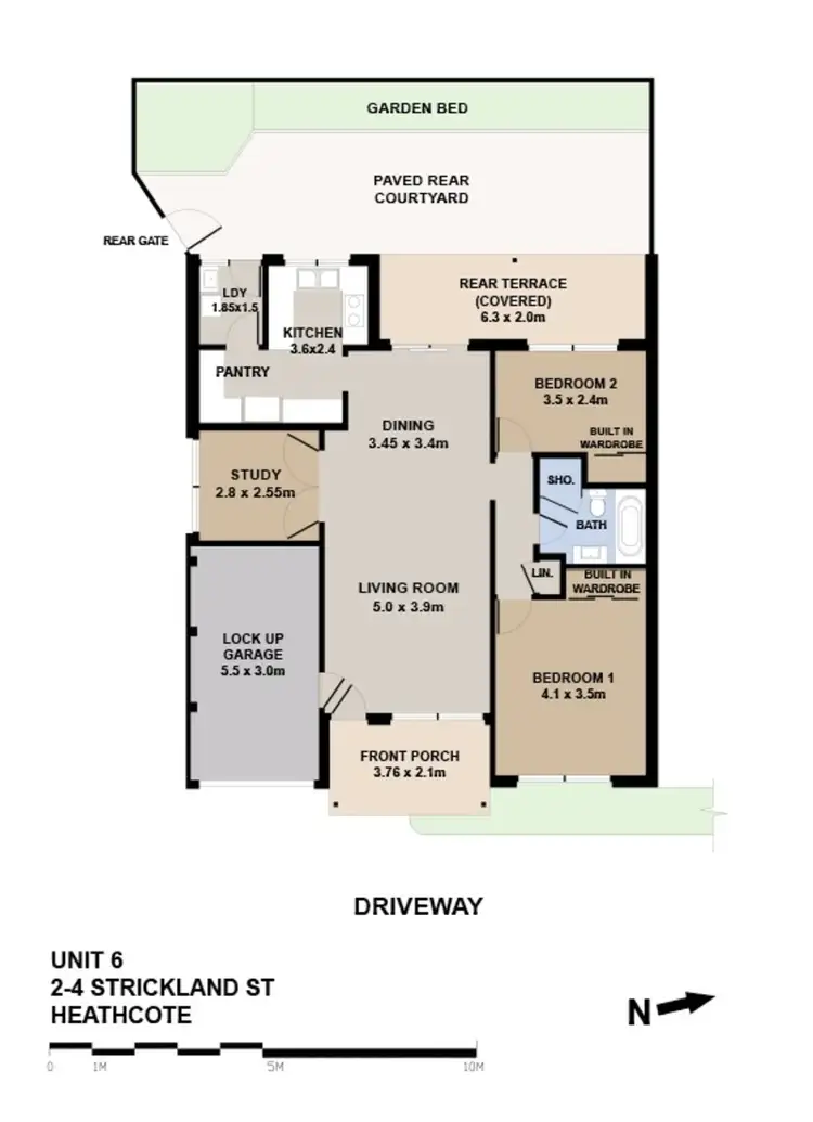 Floorplan of Homely villa listing, 6/2-4 Strickland St, Heathcote NSW 2233