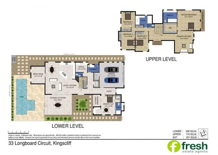 Floorplan of Homely house listing, 33 Longboard Cct, Kingscliff NSW 2487
