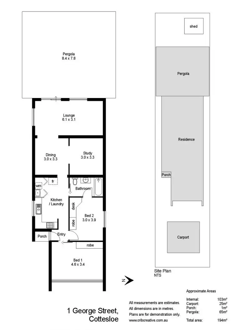 Floorplan of Homely house listing, 1 George Street, Cottesloe WA 6011