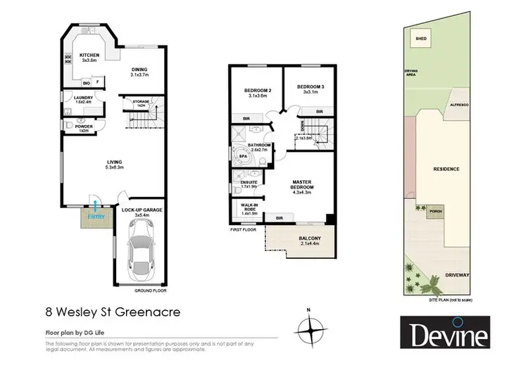 Floorplan of Homely house listing, 8 Wesley Street, Greenacre NSW 2190