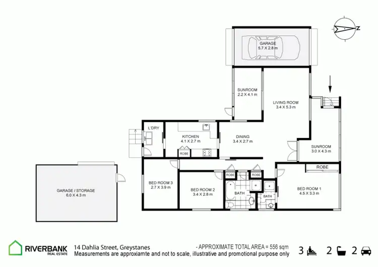 Floorplan of Homely house listing, 14 Dahlia Street, Greystanes NSW 2145
