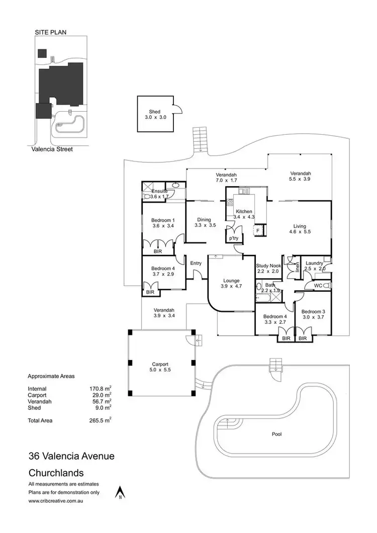 Floorplan of Homely house listing, 36 Valencia Avenue, Churchlands WA 6018