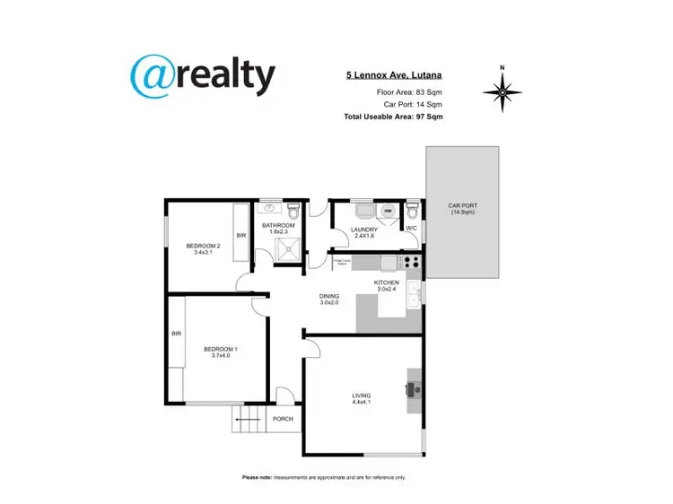 Floorplan of Homely house listing, 5 Lennox Avenue, Lutana TAS 7009