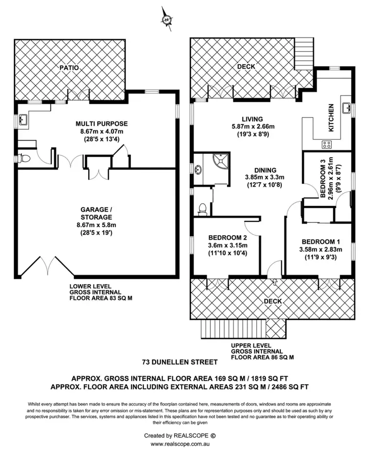 Floorplan of Homely house listing, 73 Dunellan Street, Greenslopes QLD 4120