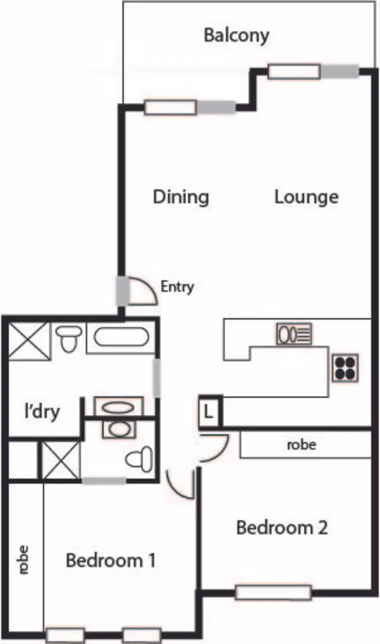 Floorplan of Homely apartment listing, 4/2 Namatjira Drive, Weston ACT 2611