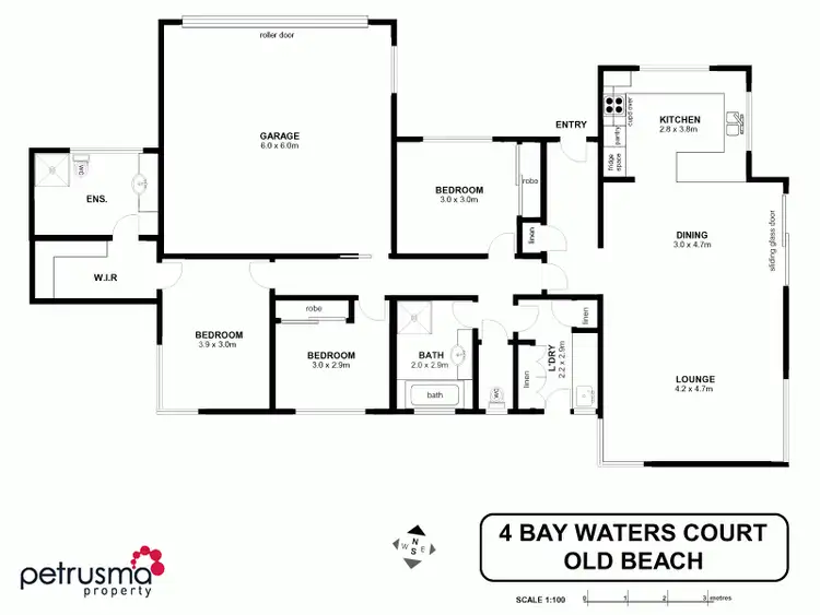 Floorplan of Homely house listing, 4 Bay Waters Court, Old Beach TAS 7017