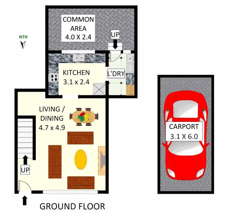 Floorplan of Homely apartment listing, 2/156 Croydon Avenue, Croydon Park NSW 2133