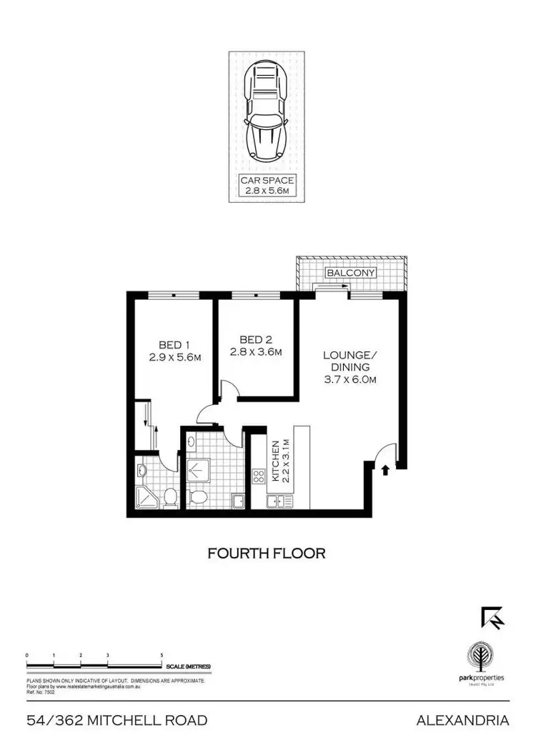 Floorplan of Homely apartment listing, 54/362 Mitchell Road, Alexandria NSW 2015