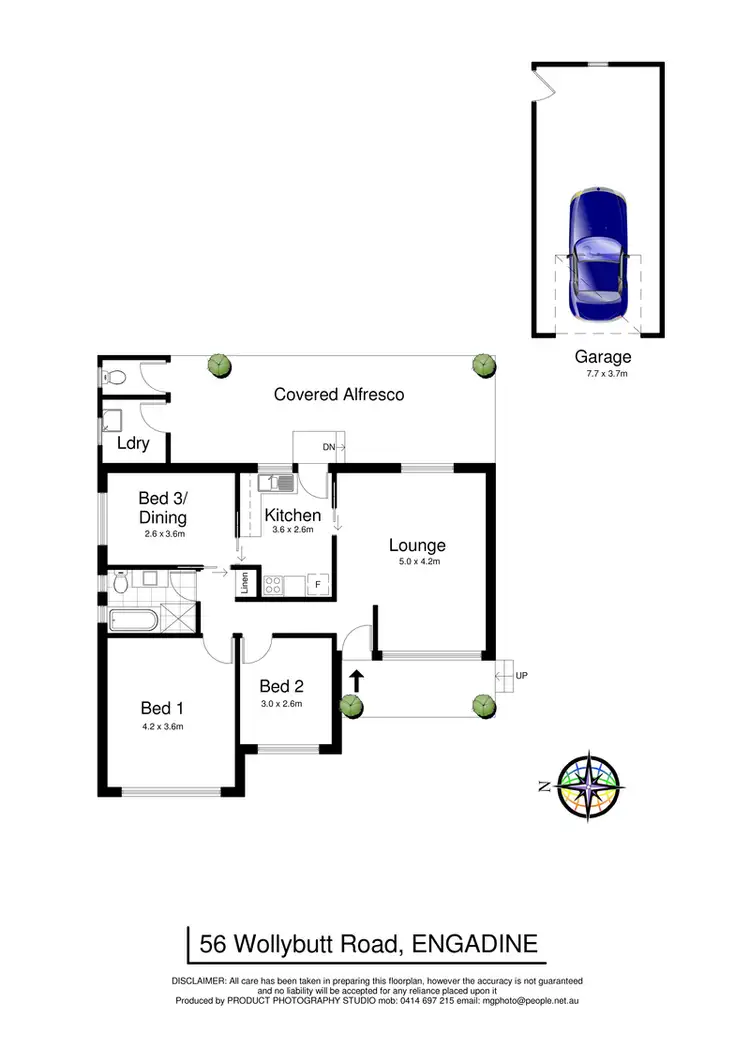 Floorplan of Homely house listing, 56 Wollybutt Road, Engadine NSW 2233