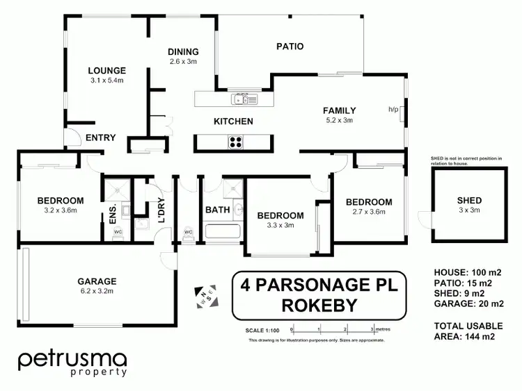 Floorplan of Homely house listing, 4 Parsonage Place, Rokeby TAS 7019