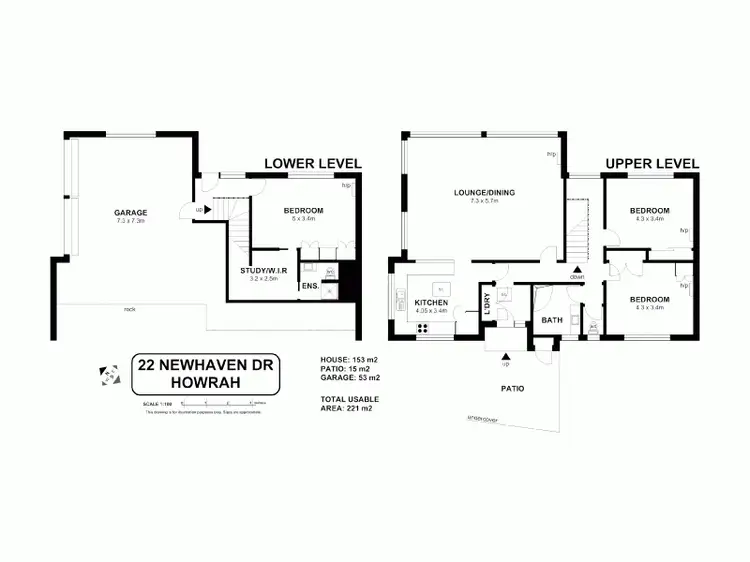 Floorplan of Homely house listing, 22 Newhaven Drive,, Howrah TAS 7018