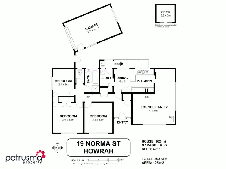 Floorplan of Homely house listing, 19 Norma Street, Howrah TAS 7018