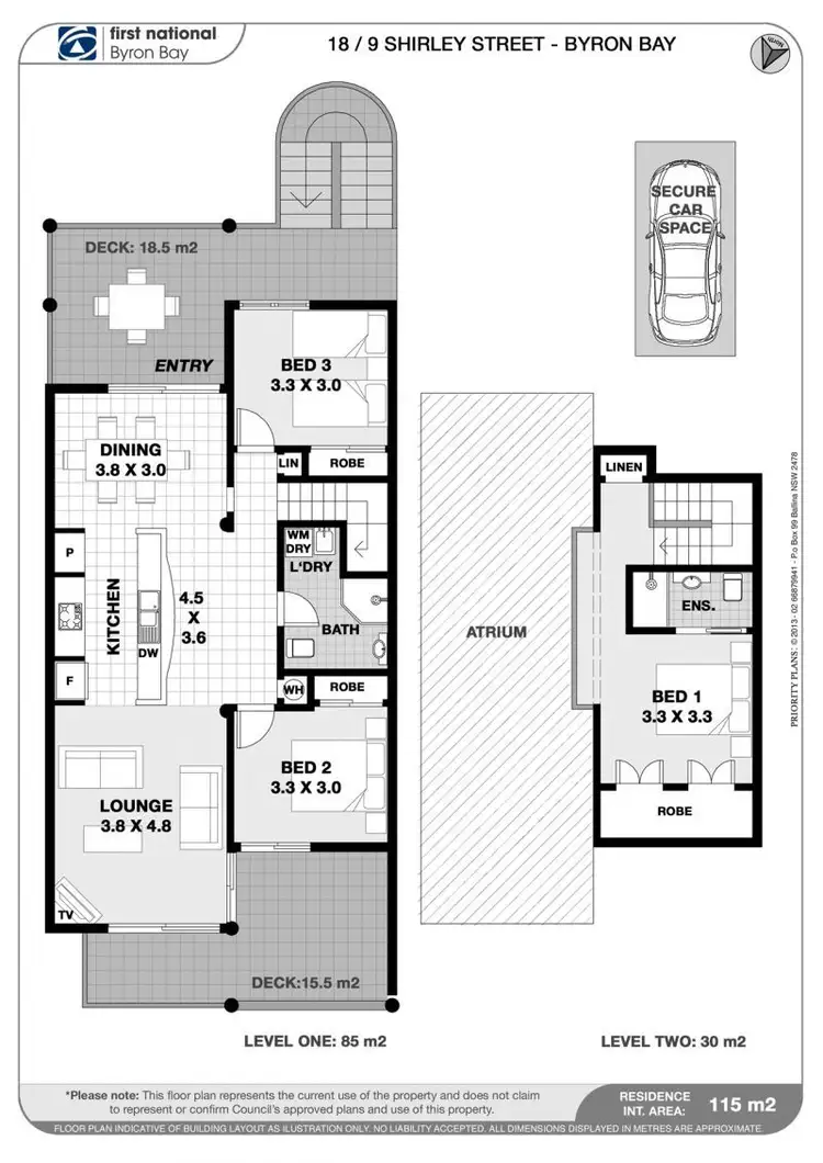 Floorplan of Homely townhouse listing, 18/9-13 Shirley Street, Byron Bay NSW 2481