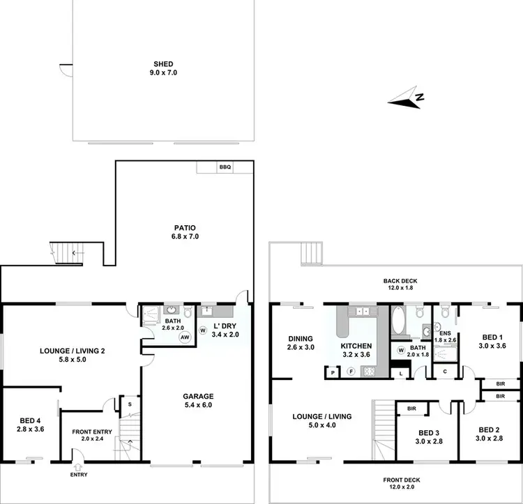 Floorplan of Homely house listing, 24 Straight Drive, Browns Plains QLD 4118