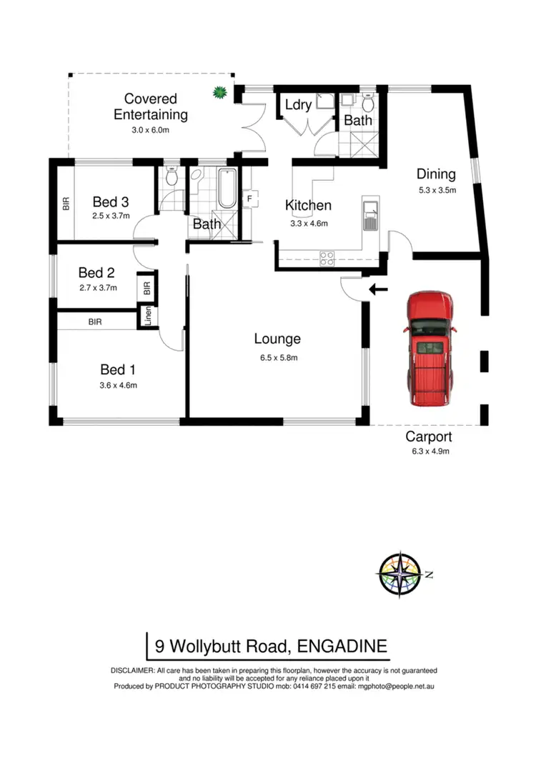 Floorplan of Homely house listing, 9 Wollybutt Road, Engadine NSW 2233