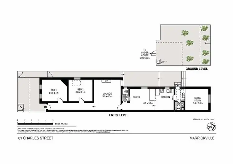 Floorplan of Homely house listing, 61 Charles Street, Marrickville NSW 2204