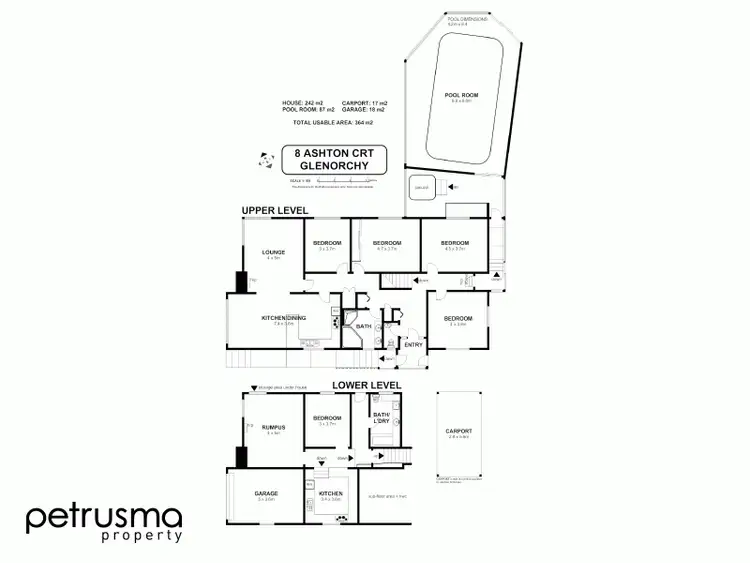 Floorplan of Homely house listing, 8 Ashton Court, Glenorchy TAS 7010