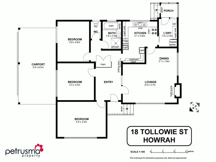 Floorplan of Homely house listing, 18 Tollowie Street, Howrah TAS 7018