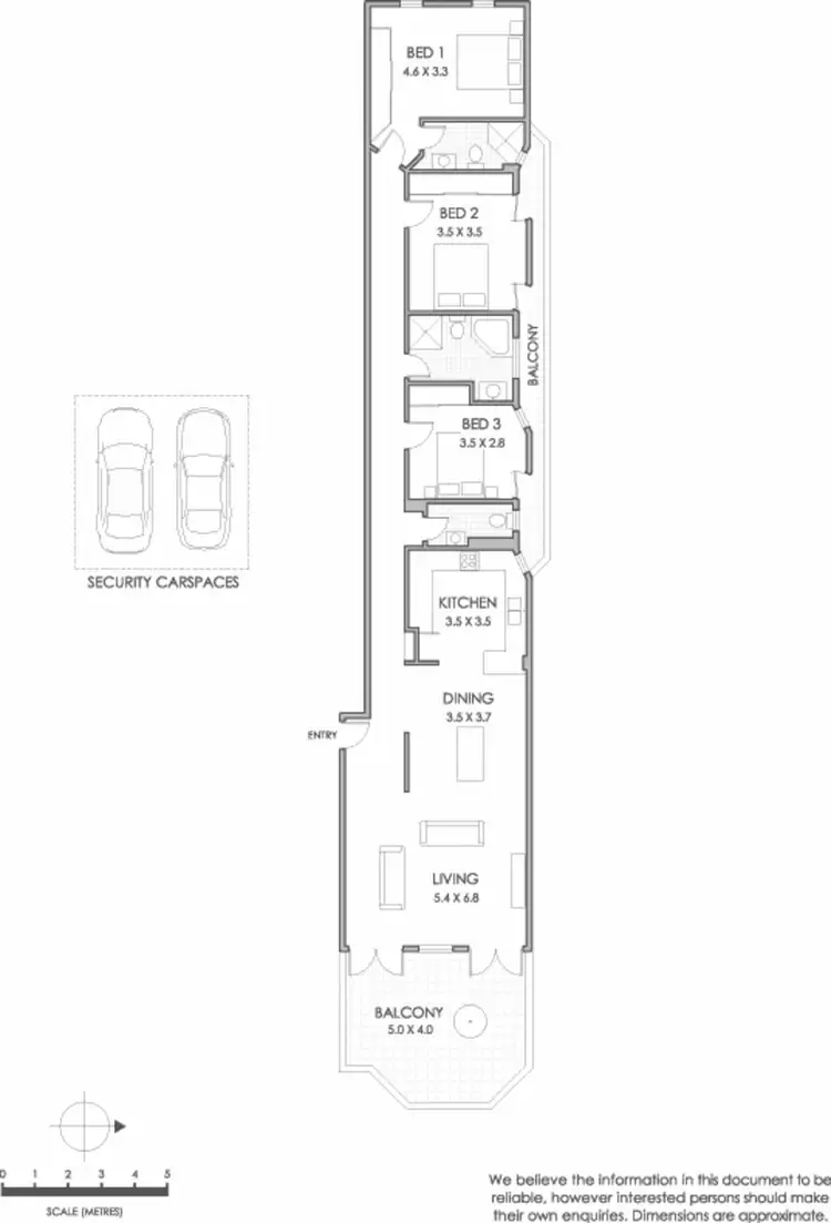Floorplan of Homely apartment listing, 5/11 Billyard Avenue, Elizabeth Bay NSW 2011