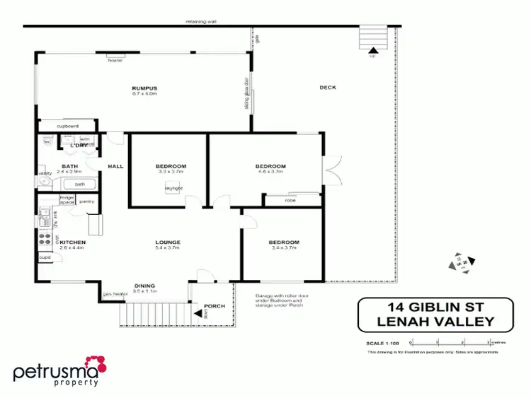 Floorplan of Homely house listing, 14 Giblin Street, Lenah Valley TAS 7008