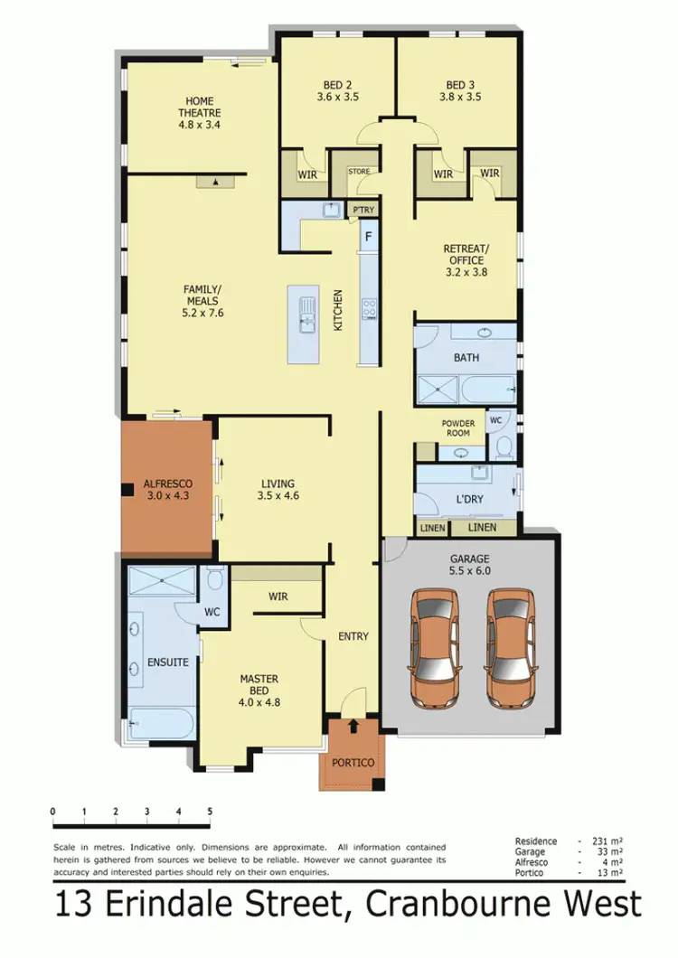 Floorplan of Homely house listing, 13 ERINDALE STREET, Cranbourne West VIC 3977