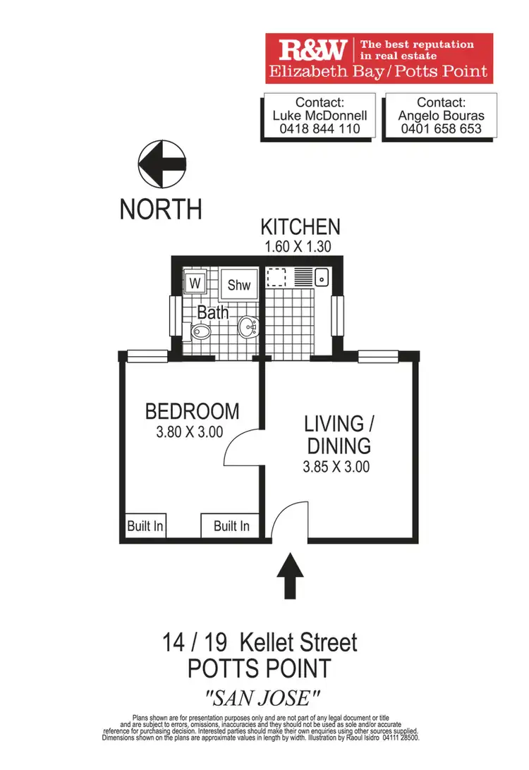 Floorplan of Homely apartment listing, 14/19 Kellett Street, Potts Point NSW 2011