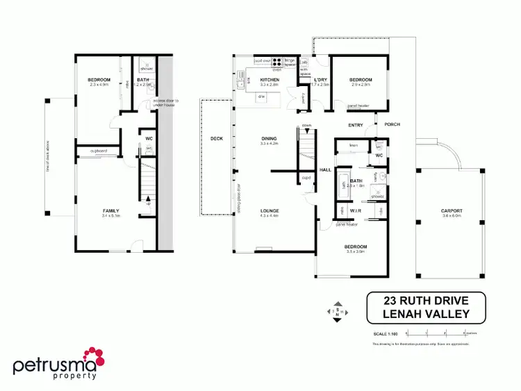 Floorplan of Homely house listing, 23 Ruth Drive, Lenah Valley TAS 7008