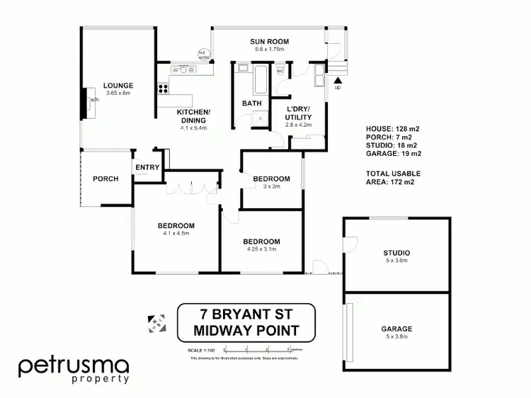 Floorplan of Homely house listing, 7 Bryant Street, Midway Point TAS 7171