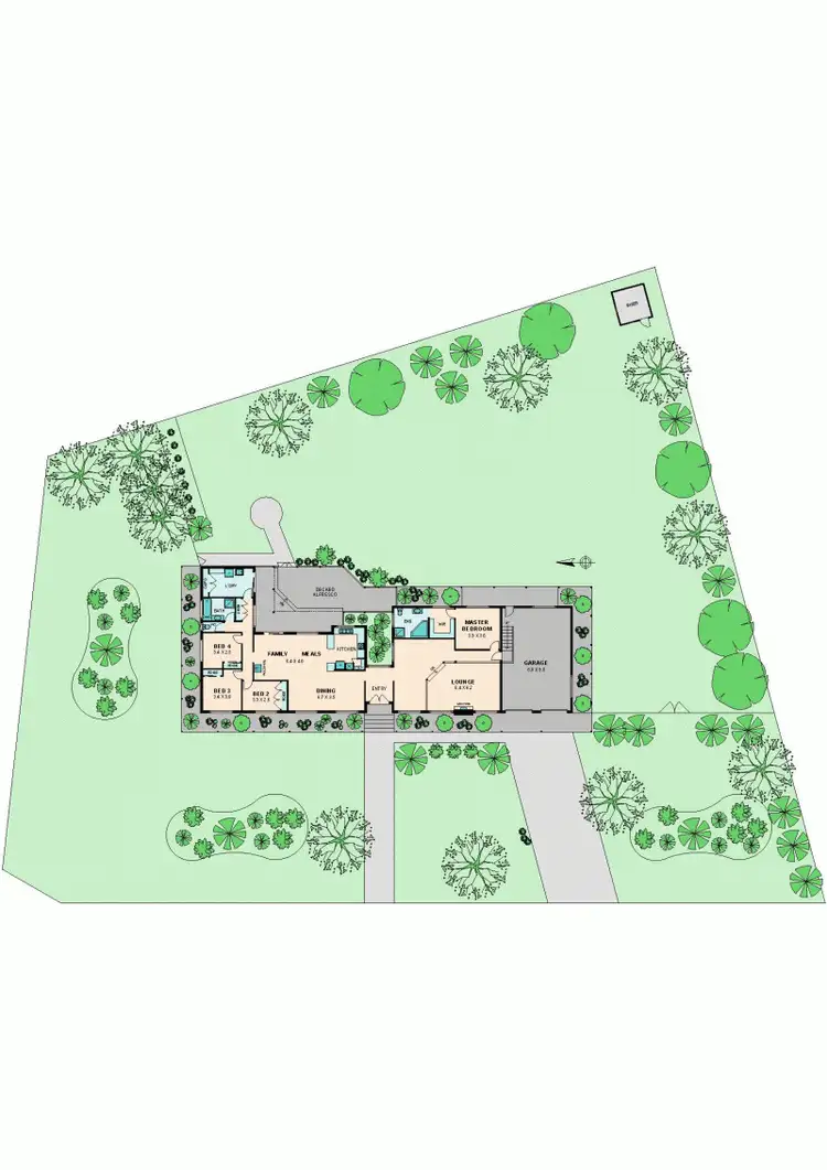 Floorplan of Homely house listing, 18 PRETTY SALLY DRIVE, Wallan VIC 3756