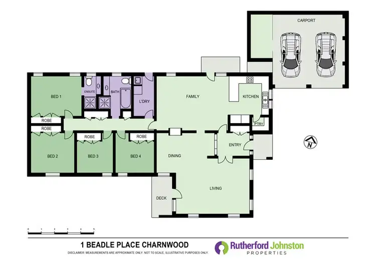 Floorplan of Homely house listing, 1 Beadle, Charnwood ACT 2615