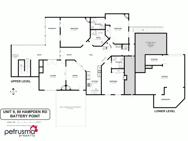 Floorplan of Homely unit listing, 9/80-82 Hampden Road, Battery Point TAS 7004