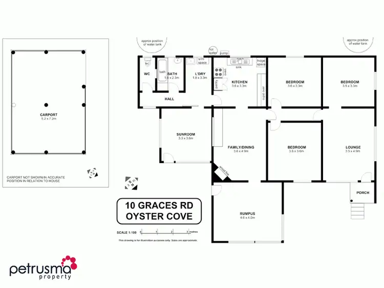 Floorplan of Homely house listing, 10 Graces Road, Oyster Cove TAS 7150