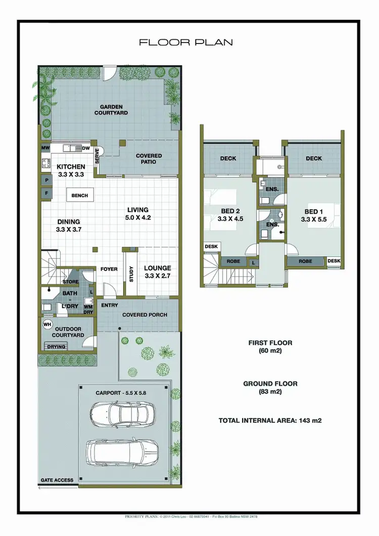 Floorplan of Homely unit listing, 2/25 Cavanbah Street, Byron Bay NSW 2481
