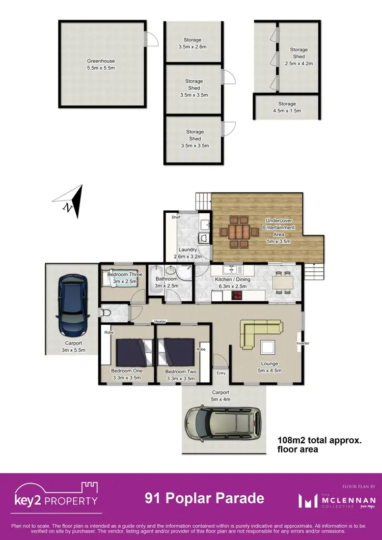 Floorplan of Homely house listing, 91 Poplar Parade, Youngtown TAS 7249