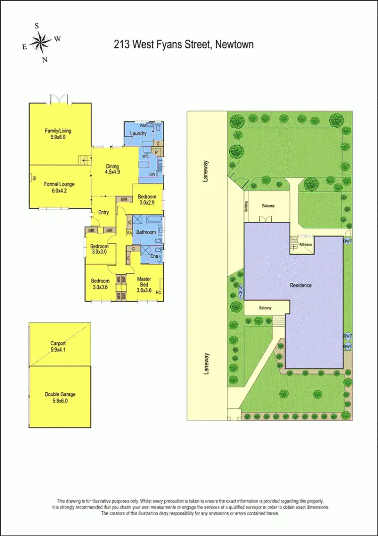 Floorplan of Homely house listing, 213 West Fyans Street - Riverend, Newtown VIC 3220