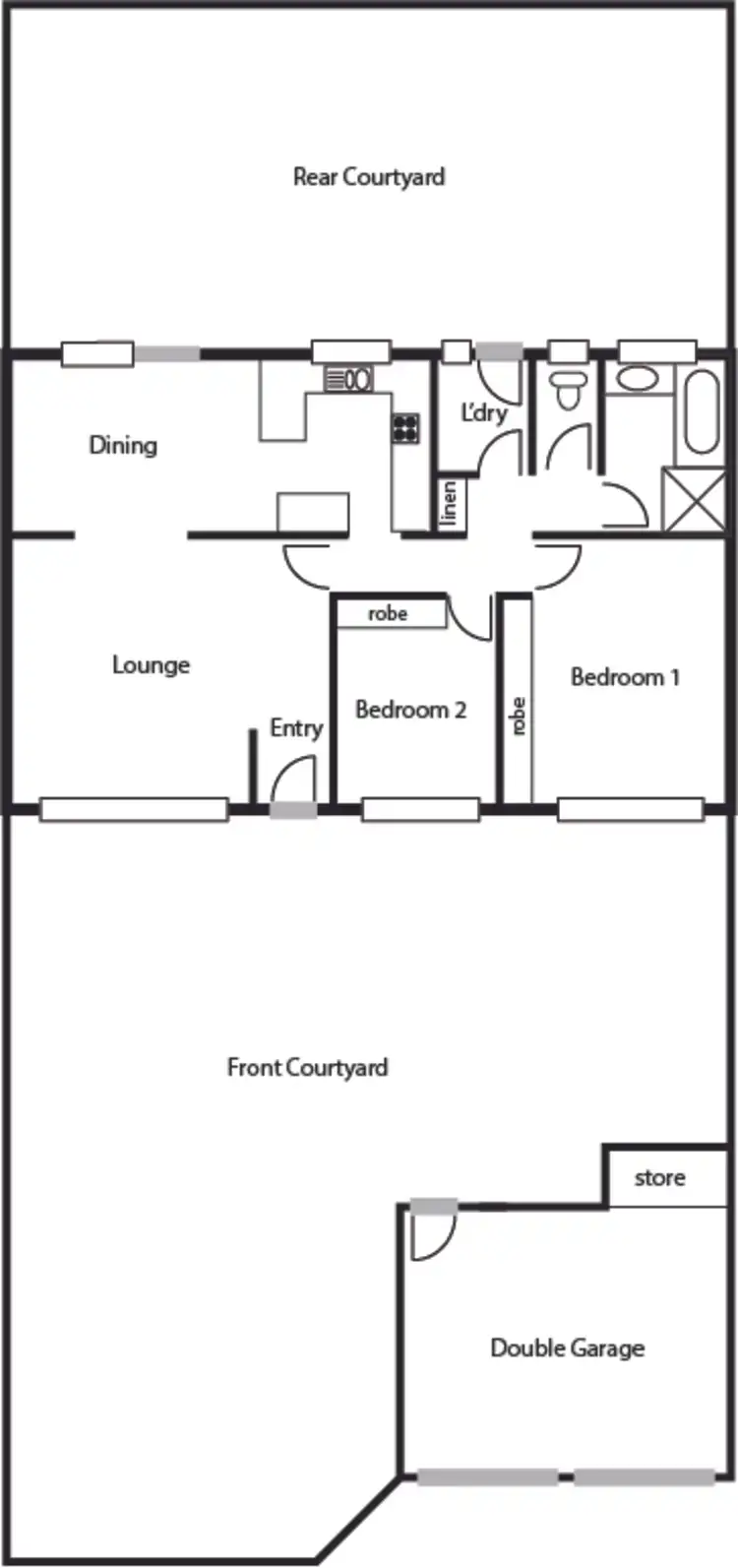 Floorplan of Homely townhouse listing, 8 Lazar Place, Chapman ACT 2611
