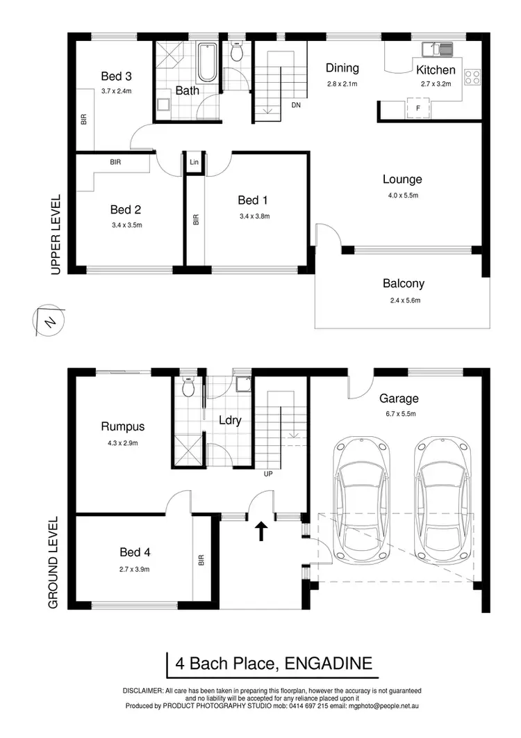 Floorplan of Homely house listing, 4 Bach Place, Engadine NSW 2233