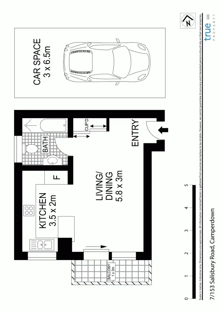 Floorplan of Homely apartment listing, 7/153 Salisbury Road, Camperdown NSW 2050
