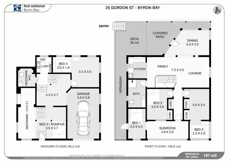 Floorplan of Homely house listing, 25 Gordon Street, Byron Bay NSW 2481